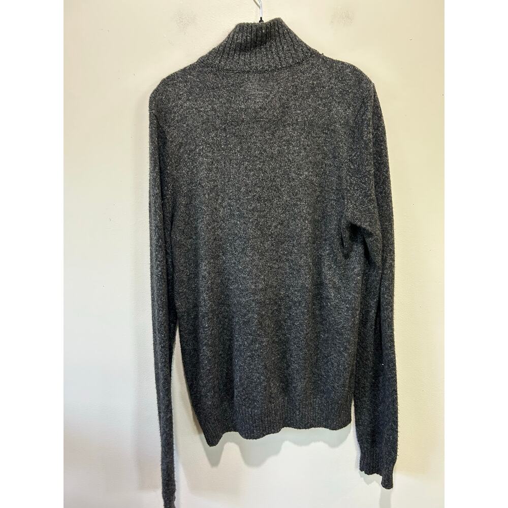 Abercrombie & Fitch charcoal grey knit sweater size M buttons classic - Picture 4 of 8